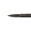 Aqua Black -  Round brush from squirrel imitation №8