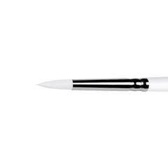 1B12W - Round brush from white synthetic
