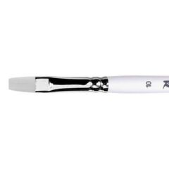 1B20W - Flat brush from white synthetic