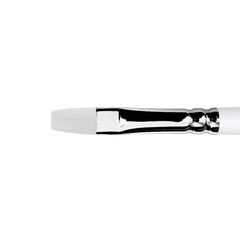 1B22W - Flat brush from white synthetic