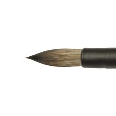 Aqua Black -  Round brush from squirrel imitation №12