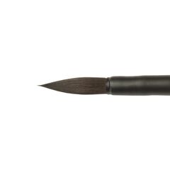 Aqua Black -  Round brush from squirrel imitation №8