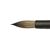 Aqua Black -  Round brush from squirrel imitation №12