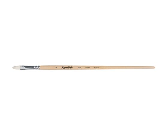1632 - ​Oval brush from bristle with long handle