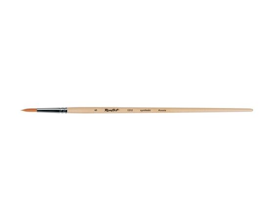 1212 - Round synthetic brush with long handle