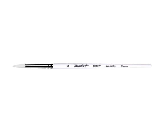 1B10W - Round brush from white synthetic