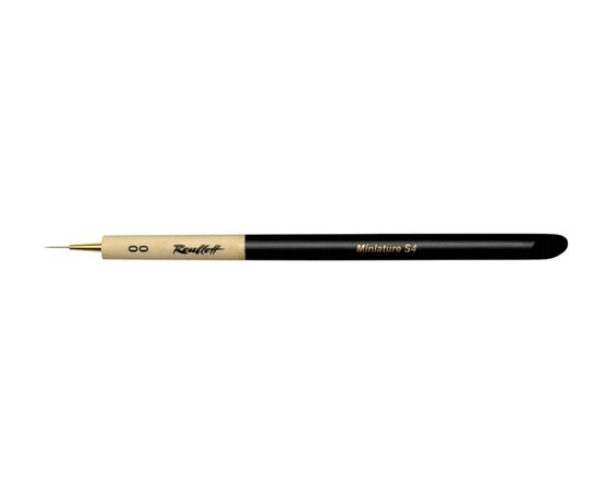 Miniature S4  - Striper-brush from kolinsky imitation for miniatures №00